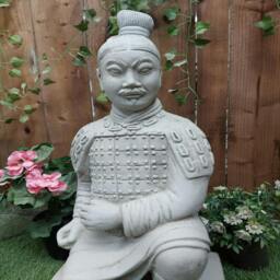 Rackhams Stone Cast Japanese Samurai Garden Ornament - thumbnail 6