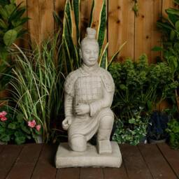 Rackhams Stone Cast Japanese Samurai Garden Ornament - thumbnail 3