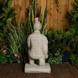 Rackhams Stone Cast Japanese Samurai Garden Ornament - thumbnail 2