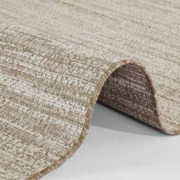 Rackhams Mèlange Reversible Indoor & Outdoor Beige Rug - 200X290 cm - thumbnail 5