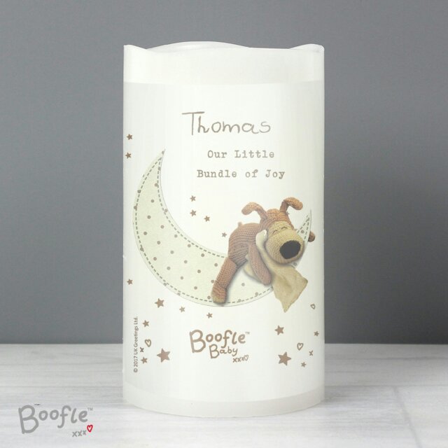 Rackhams Personalised Boofle Baby Nightlight LED Candle - image 1