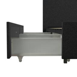 Rackhams Kelly Bed with Storage Fabric Dark Grey - Double - thumbnail 5