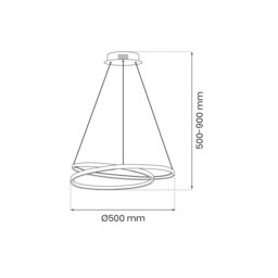 Rackhams Pendant Lamp Lucero Gold 48W LED - thumbnail 5