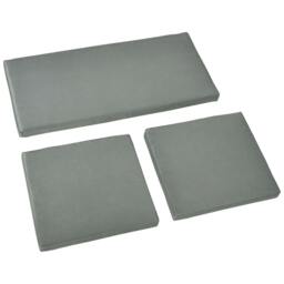 Rackhams Outdoor Seat Cushion Pads for Rattan Furniture, 3 PCs Garden Furniture Cushions, Dark Grey - thumbnail 1