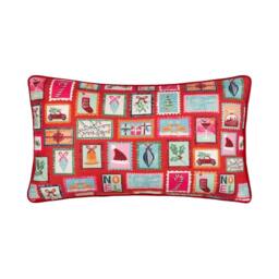 Rackhams Dear Santa Reversible Printed Christmas Cushion Cover - Multicoloured - 30cm x 50cm - Multicoloured - 95% Polyester/5% Cotton - thumbnail 2