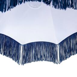 Rackhams Classic Victorian Style Empire Pendant Shade in Midnight Blue Fabric - thumbnail 4