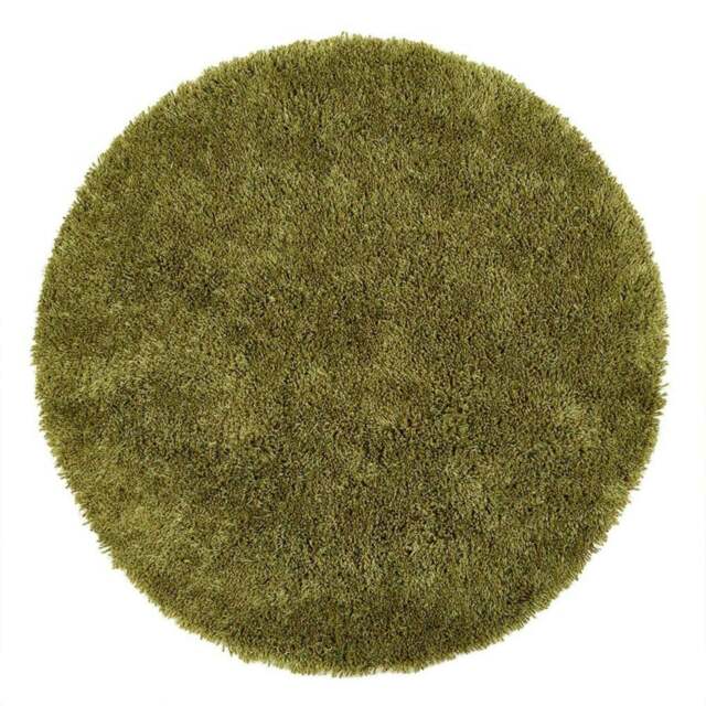 Rackhams Chicago Olive Green Shaggy Rug - Ø 133 cm - image 1