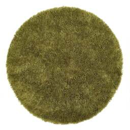 Rackhams Chicago Olive Green Shaggy Rug - Ø 133 cm - thumbnail 1