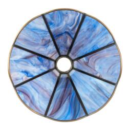Rackhams Classic Lavender Purple Tiffany Glass Easy Fit Pendant Lighting Shade - thumbnail 4
