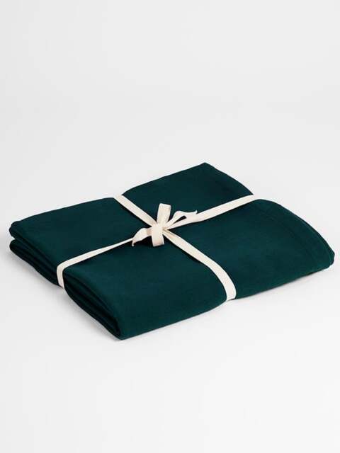 Rackhams GOTS Organic Cotton Yoga Blanket - Teal - image 1