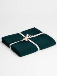 Rackhams GOTS Organic Cotton Yoga Blanket - Teal - thumbnail 1