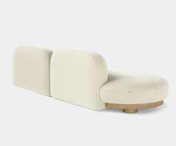 Rackhams Dolmen Opal Sofa: Minimalist Design with Stunning Curved Oak Base - thumbnail 3
