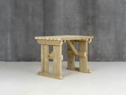 Rackhams Hollies Wooden Garden Table, Outdoor Picnic Dining Desk - Included assembly - 240cm - thumbnail 6