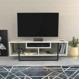 "Rackhams Asal Modern Tv Stand TV Unit TV Cabinet for TV's up to 55"" - Ephesus Black" - thumbnail 1