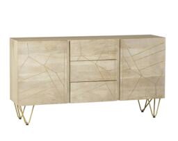 Rackhams Large Sideboard with Doors and Drawers Barbuto Light Mango - Wood - 1 - thumbnail 2