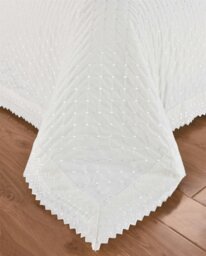 Rackhams Brentford Duvet Cover Set Bedding - White - Double - Duvet Cover Set - thumbnail 2