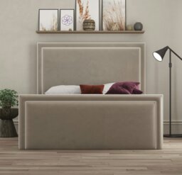 Rackhams Verona Piping Ottoman Bed - Bistra Beige - Super King - thumbnail 1