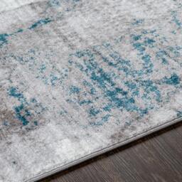 Rackhams Wanderlust-Abstract Blue Grey Black Modern Marble Rug - 200 x 275 cm - thumbnail 3