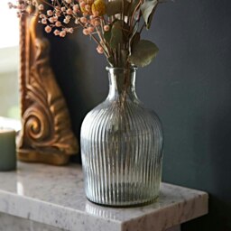 Rackhams Rippled Glass Bottle Vase - Large - thumbnail 1