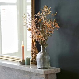 Rackhams Rippled Glass Bottle Vase - Large - thumbnail 4