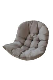 Rackhams 80cm W x 108cm H Hanging Egg Swing Chair Cushion Hanging Basket Cushion - Dark Grey - One Size - thumbnail 6