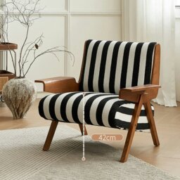 Rackhams Alba Armchair Vintage, Armchair With Wood, Solid Wood - thumbnail 5