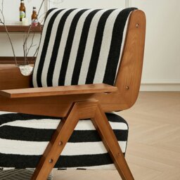 Rackhams Alba Armchair Vintage, Armchair With Wood, Solid Wood - thumbnail 3