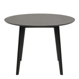 Rackhams Roxby Round Dining Table in Black 105x76cm - Black - No - Black - thumbnail 2