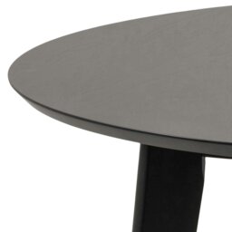 Rackhams Roxby Round Dining Table in Black 105x76cm - Black - No - Black - thumbnail 6