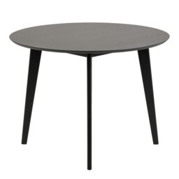 Rackhams Roxby Round Dining Table in Black 105x76cm - Black - No - Black - thumbnail 3