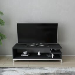 "Rackhams Reilly Modern Tv Stand TV Cabinet for TV's up to 55"" - White Anthracite" - thumbnail 1