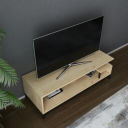"Rackhams Reilly Modern Tv Stand TV Cabinet for TV's up to 55"" - White Anthracite" - thumbnail 4