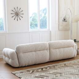 Rackhams Hilda Two Seater,Three Seater Sofa, Linen, Off White - Off White - Two Seater 235cm - thumbnail 5
