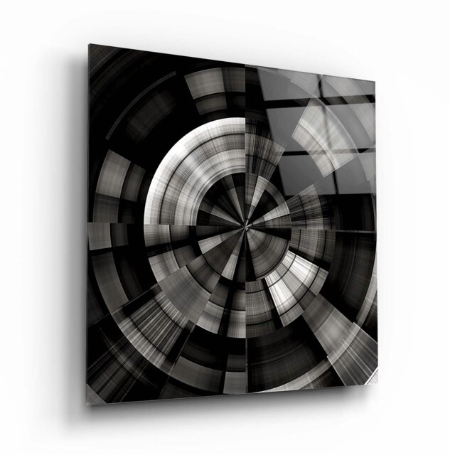 Rackhams Abstract Glass Wall Art 17 - 60x60cm - Tempered Glass (4 mm) - image 1
