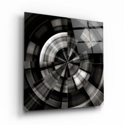 Rackhams Abstract Glass Wall Art 17 - 60x60cm - Tempered Glass (4 mm)
