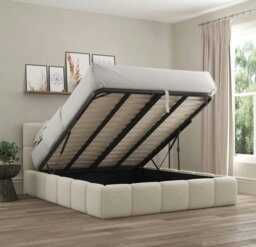 Rackhams Ovella Cubed Ottoman Bed - Dove - King - thumbnail 4