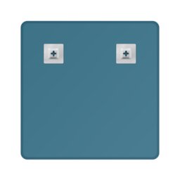 Rackhams Trafalgar Square Wall Mounted Frameless Bevelled Edge Bathroom Mirror 60 x 60cm - thumbnail 2