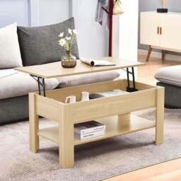Rackhams Foxton High Gloss Coffee Table - oak - thumbnail 1