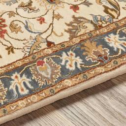 Rackhams Caesar-Hand Tufted Blue Brown Wool Traditional Rug - 152 x244 cm - thumbnail 3