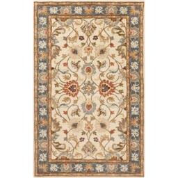 Rackhams Caesar-Hand Tufted Blue Brown Wool Traditional Rug - 152 x244 cm - thumbnail 2