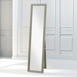 Rackhams Rustic Full Length Mirror Freestanding Or Hanging Grey - thumbnail 4