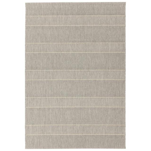 Rackhams Patio PAT03 Outdoor Beige Stripe Rug - 80x150cm - image 1