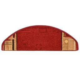 Rackhams Stair Mats Self-adhesive 10 pcs 65x21x4 cm Red - thumbnail 5