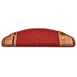 Rackhams Stair Mats Self-adhesive 10 pcs 65x21x4 cm Red - thumbnail 4
