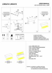 Rackhams 9 Watt Black LED Outdoor Down Wall Light - thumbnail 5