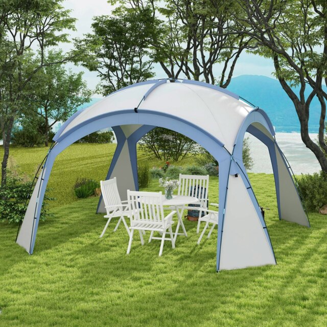Rackhams Outdoor Gazebo Event Shelter Party Tent for Garden Light Blue - image 1
