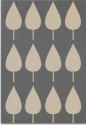 Rackhams Adventures Kids Grey Rug – Lovely Leaves - 160X235 cm - thumbnail 1