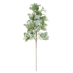 Rackhams Lambs Ear & Wax Flower Winter Artificial Plant - Green - 70cm - Green - thumbnail 1