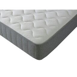 Rackhams Castle Essential Sprung Mattress - 8-Inch Deep, Soft Feel - Grey - 1 - 5ft King Mattress Size Mattress (150cm x 200cm) - thumbnail 2
