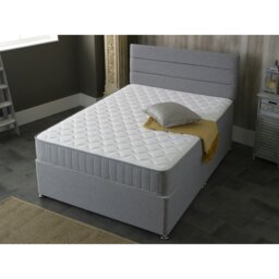 Rackhams Castle Essential Sprung Mattress - 8-Inch Deep, Soft Feel - Grey - 1 - 5ft King Mattress Size Mattress (150cm x 200cm) - thumbnail 4